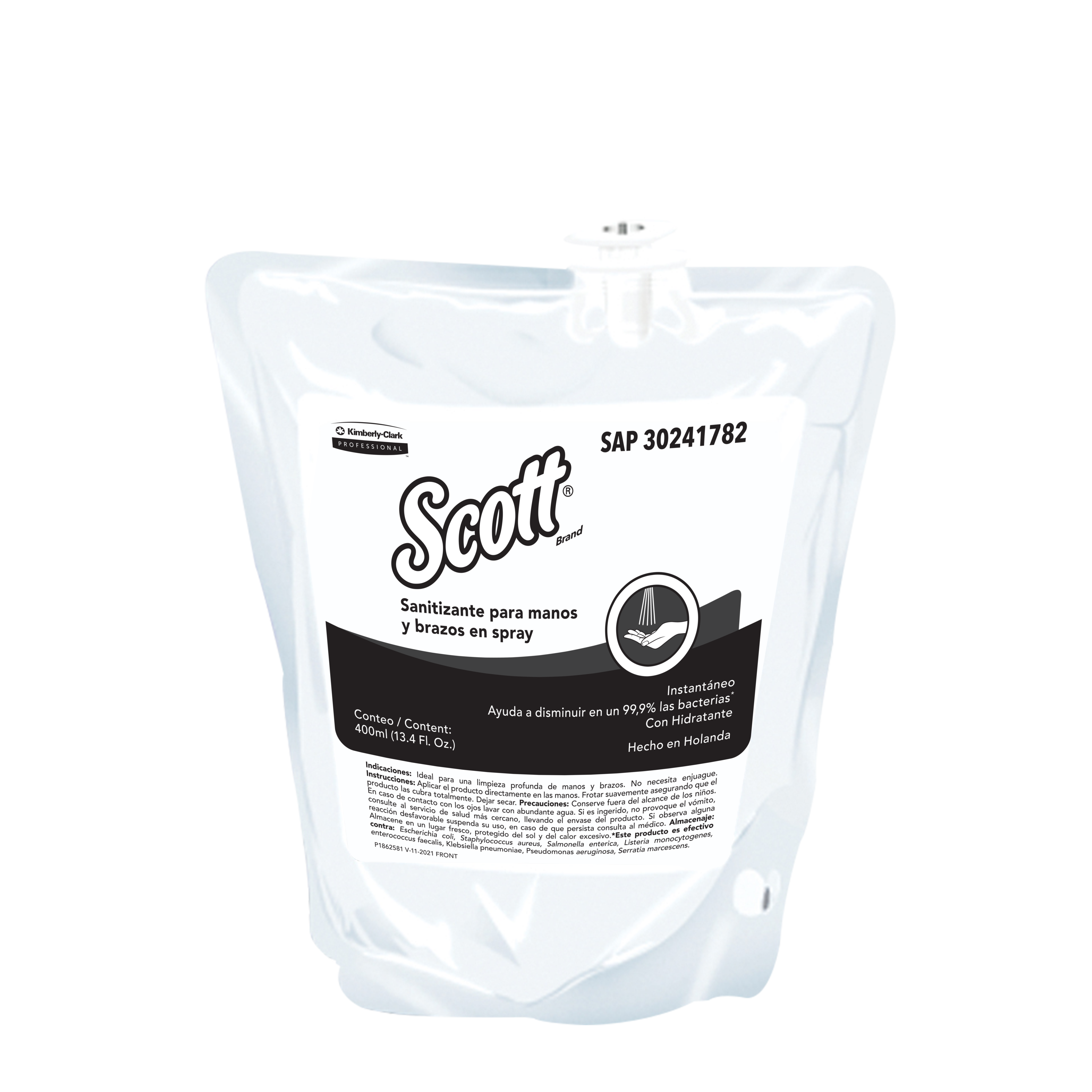 Scott® Essential - Sanitizante para manos y brazos en Spray, 400ml/repuesto, 12 repuestos/caja, 30241782 - S060756640