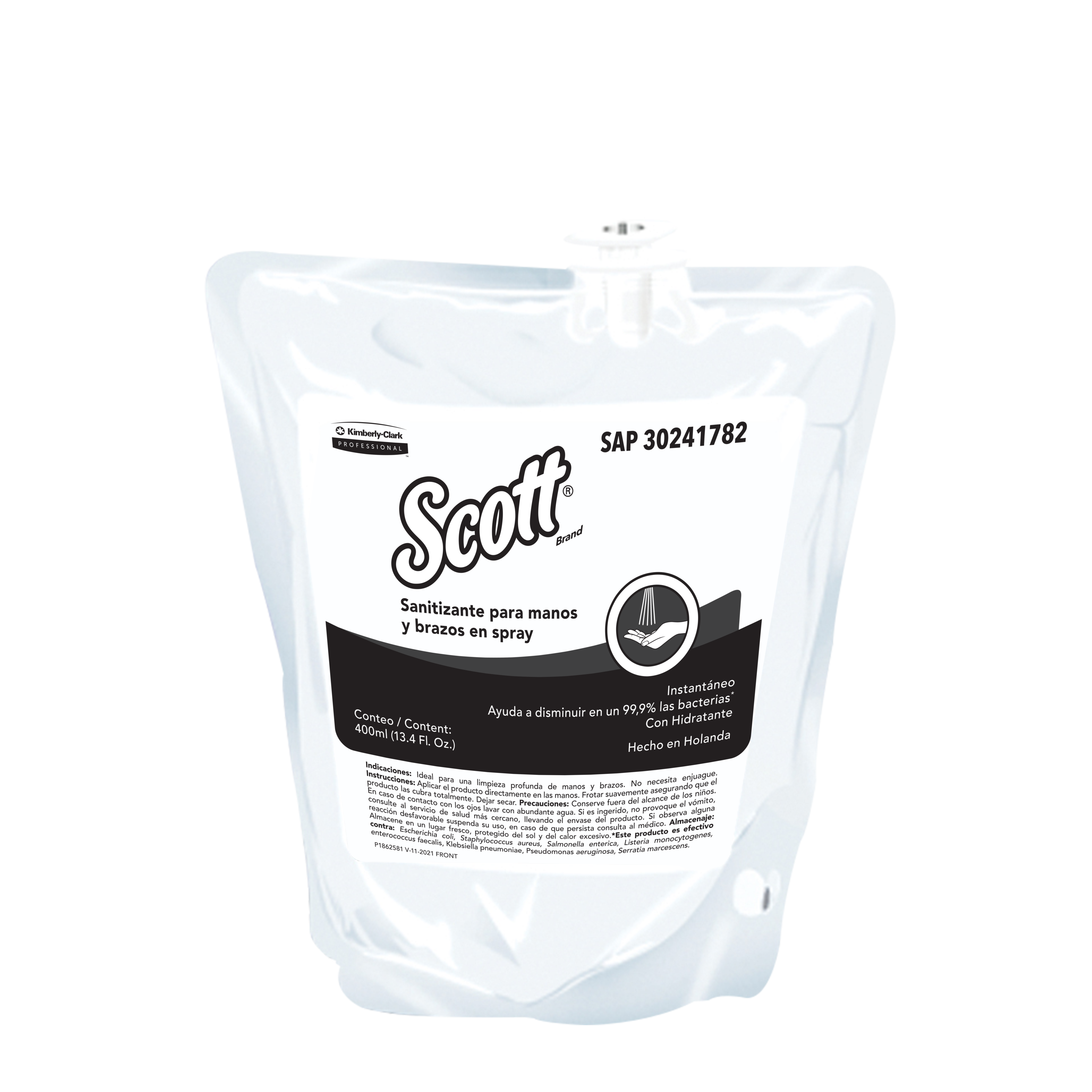 Scott® Sanitizante en Spray para manos y brazos 30241782 - 12 x 400 ml (4800 ml Total) - S060756640