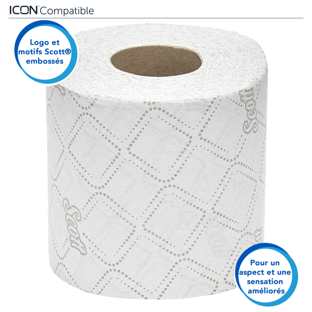 Scott® Essential™ Standaardrol Toiletpapier 8519 - 64 rollen x 350 witte, 2-laags vellen (22.400 vellen) - 8519