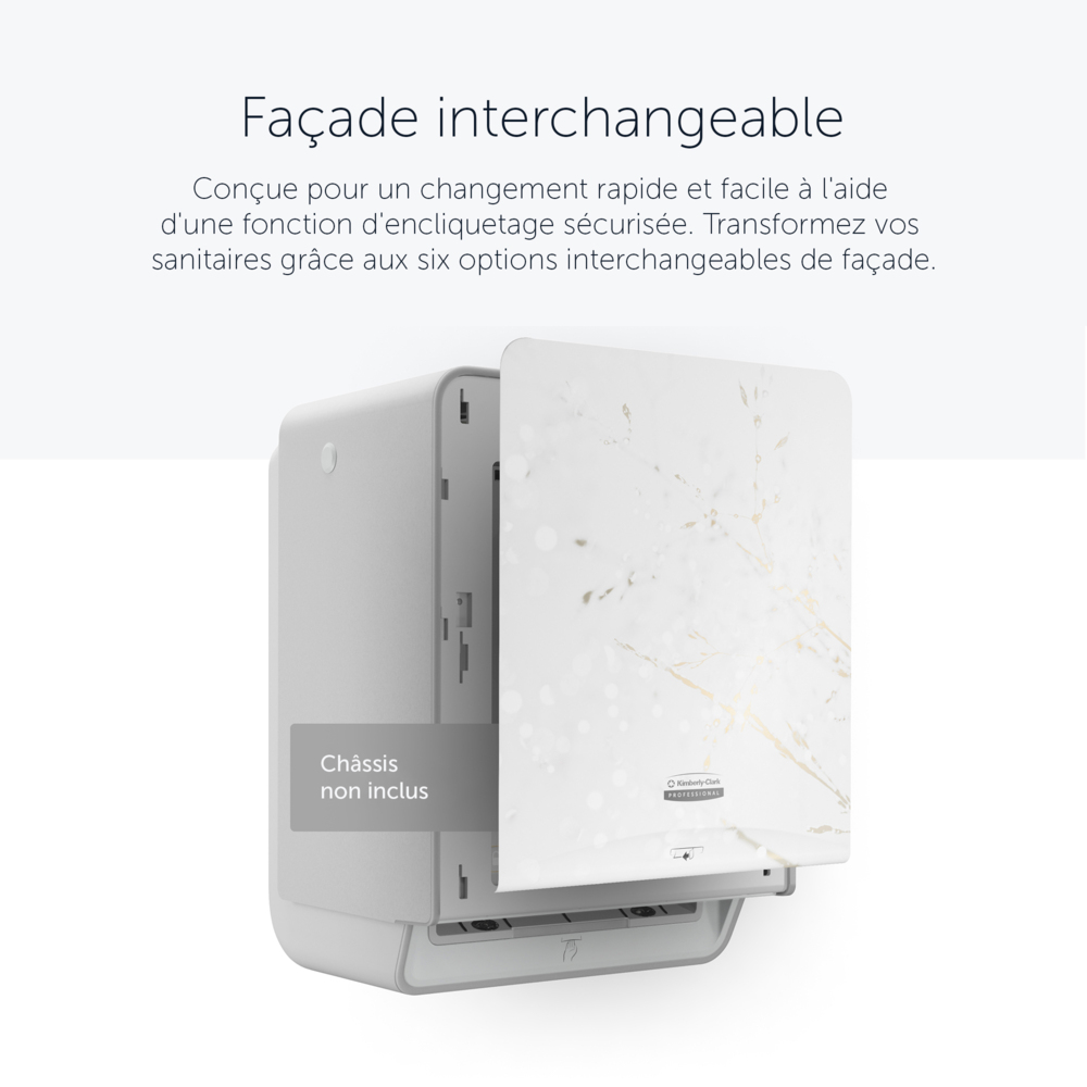 Façade Kimberly-Clark Professional™ ICON™ (58820), Fleurs de Cerisier, pour distributeur électronique d'essuie-mains en rouleau ; 1 façade par colis - 58820