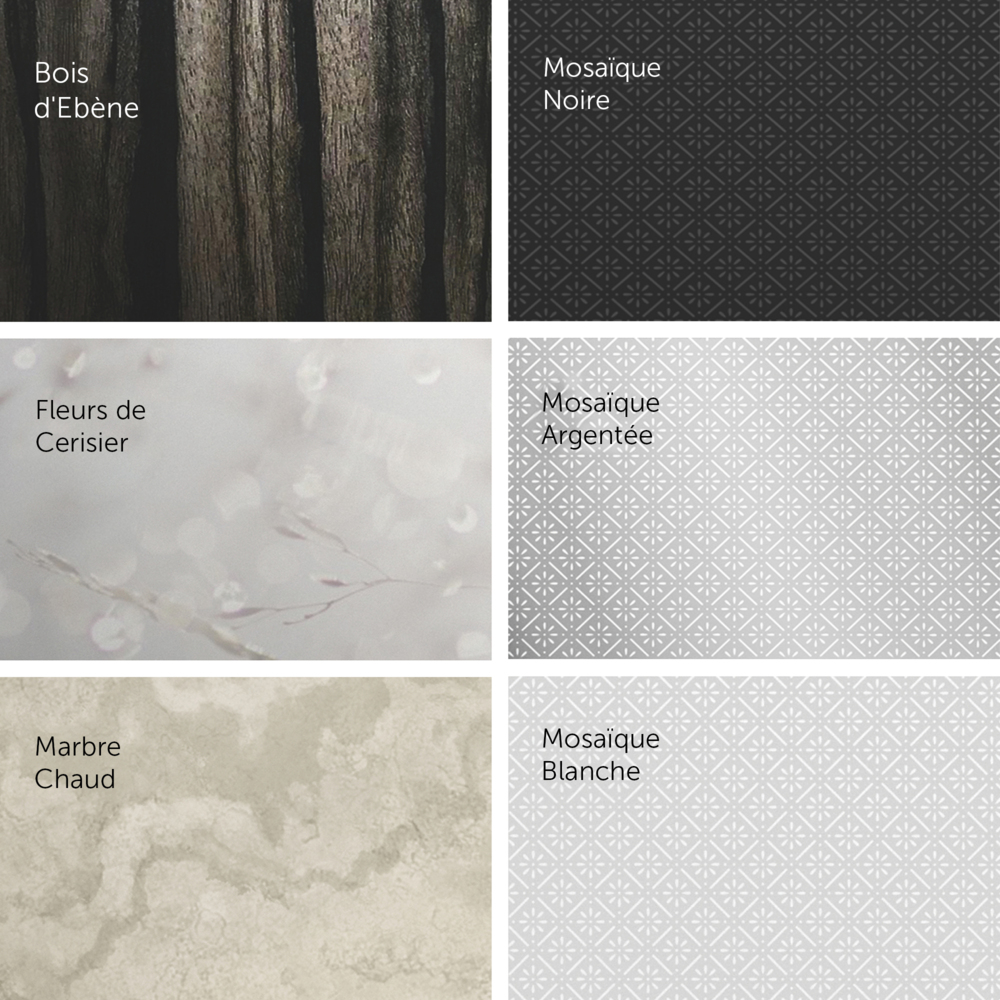 Distributeur de papier toilette plié Kimberly-Clark Professional™ ICON™ (53659), boîtier gris avec façade Mosaïque Argentée ; 1 distributeur et façade par colis - 53659