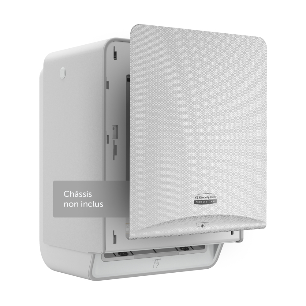 Façade Kimberly-Clark Professional™ ICON™ (58760), Mosaïque Argentée, pour distributeur électronique d'essuie-mains en rouleau ; 1 façade par colis - 58760