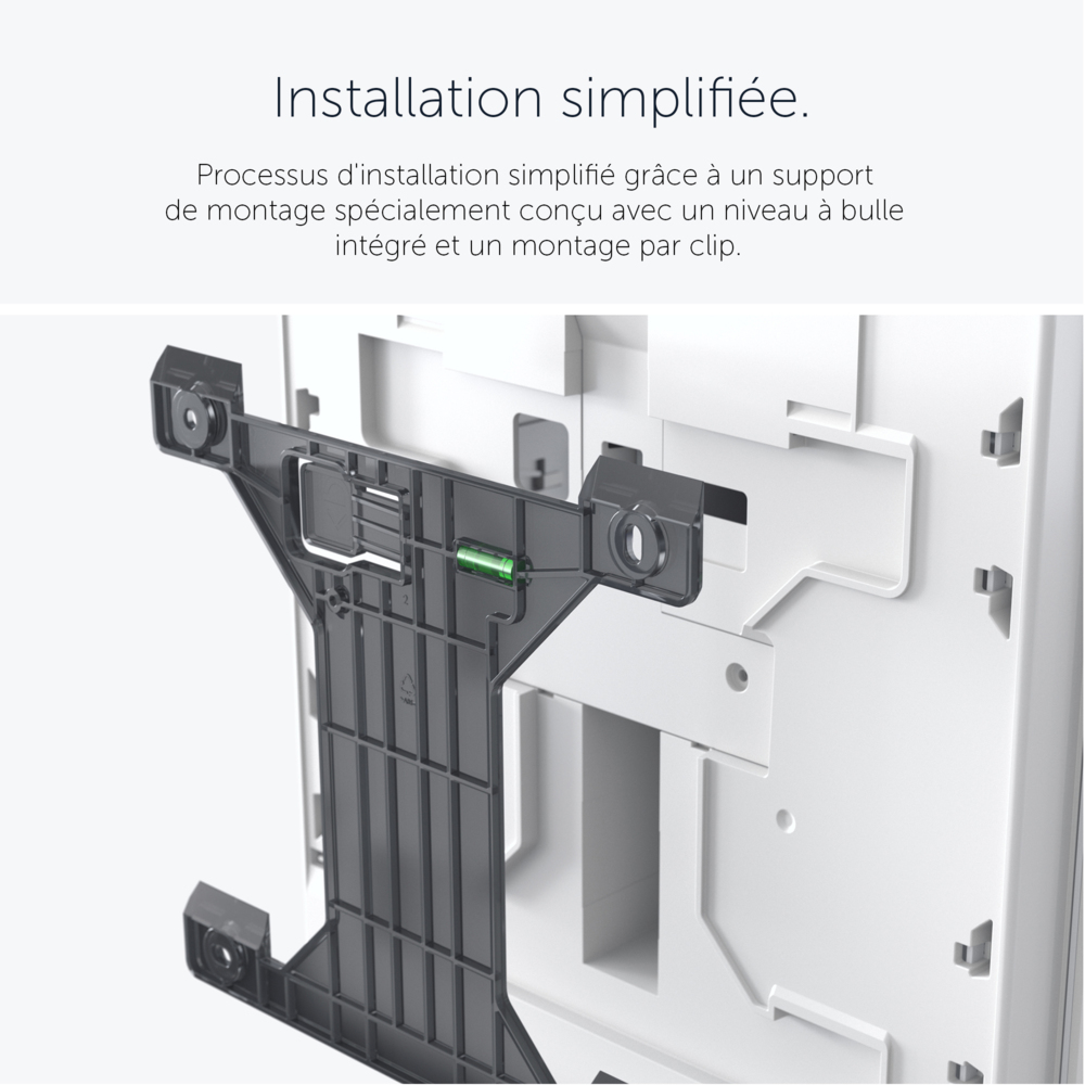 Distributeur électronique d'essuie-mains Kimberly-Clark Professional™ ICON™ (53940), boîtier blanc avec façade Mosaïque Blanche ; 1 distributeur et façade par colis - 53940