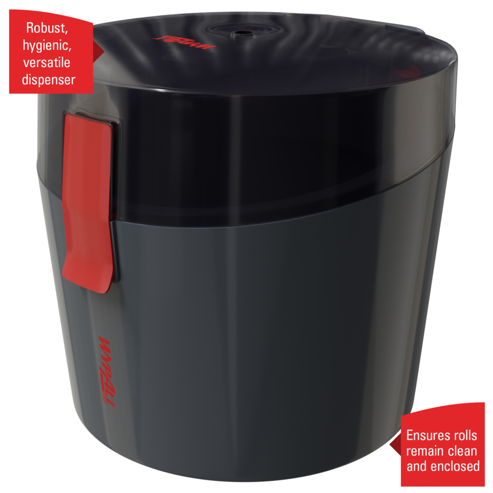 Dispensador de dispensación central WypAll® Reach PLUS™ General Clean™ 6521 - Dispensador de rollo blanco o azul - 1 dispensador de paños - 6521