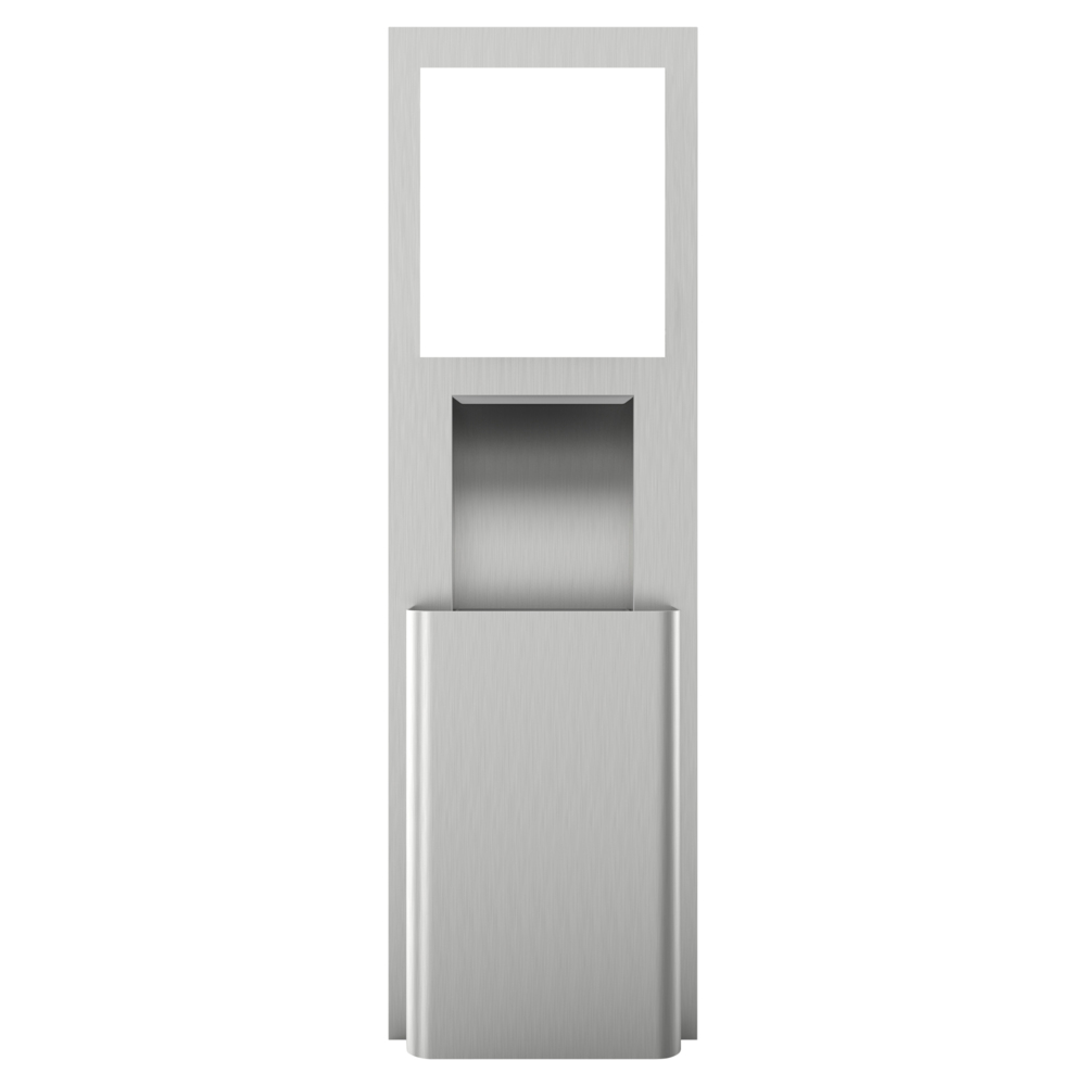 Kimberly-Clark Professional™ Wall Unit with Trash Receptacle (35370), Stainless Steel, 11.5" x 54.5" x 4.0" (Qty 1) - 35370