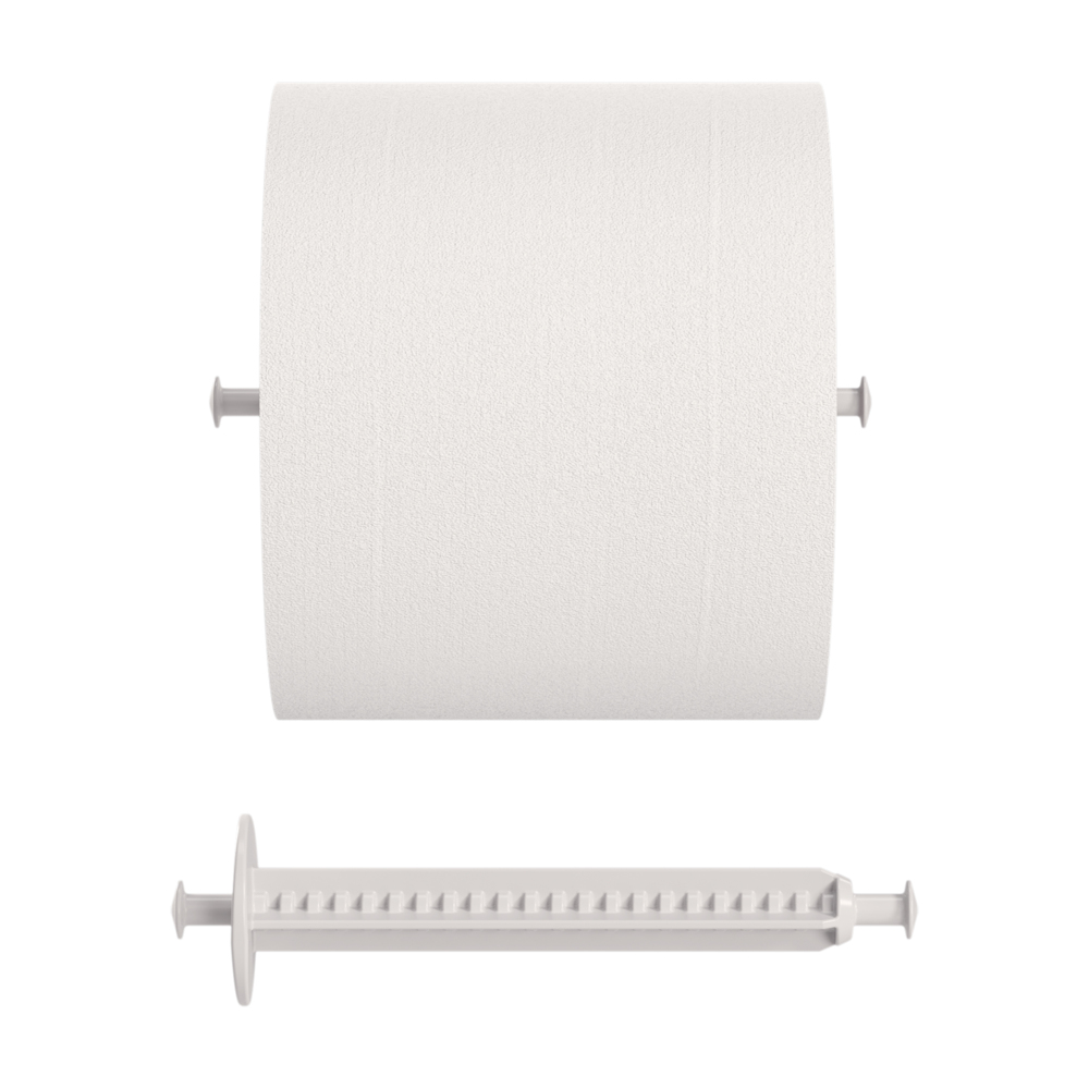 Kimberly-Clark Professional™ Small Core Rigid Spindle (53284), White, for 2-Roll ASI Dispensers (Qty 10) - 53284