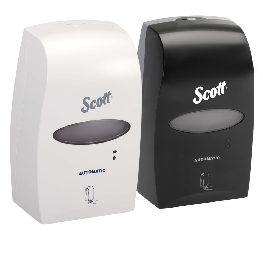 Scott® Antimicrobial Foam Skin Cleanser (91594), 1.2 L Automatic Hand Soap Refills, Clear, Unscented, 0.1% Benzalkonium Chloride, (2 Bottles/Case) - 91594