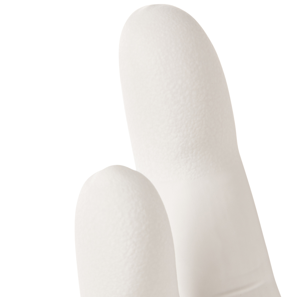 Gants de forme anatomique stériles en nitrile blanc Kimtech™ G3 56888 (anciennement HC61160) - Blanc, taille 6, 10 sachets de 20 paires (200 paires / 400 gants), longueur 30,5 cm - 56888