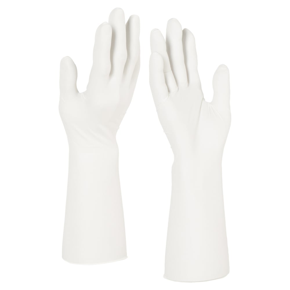 Kimtech™ G3 weiße beidhändig tragbare Nitril-Handschuhe 56881 (vorher HC61011) – Weiß, S, 10 Beutel x 100 Handschuhe (1.000 Handschuhe), Länge: 30,5 cm - 56881