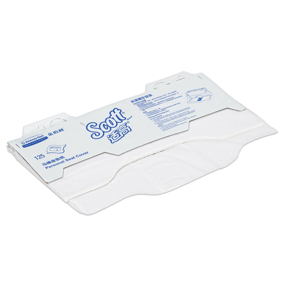 Copriwater usa e getta Scott® 6150 - 24 pacchi x 125 copriwater  idrosolubili, bianchi (totale 3.000)