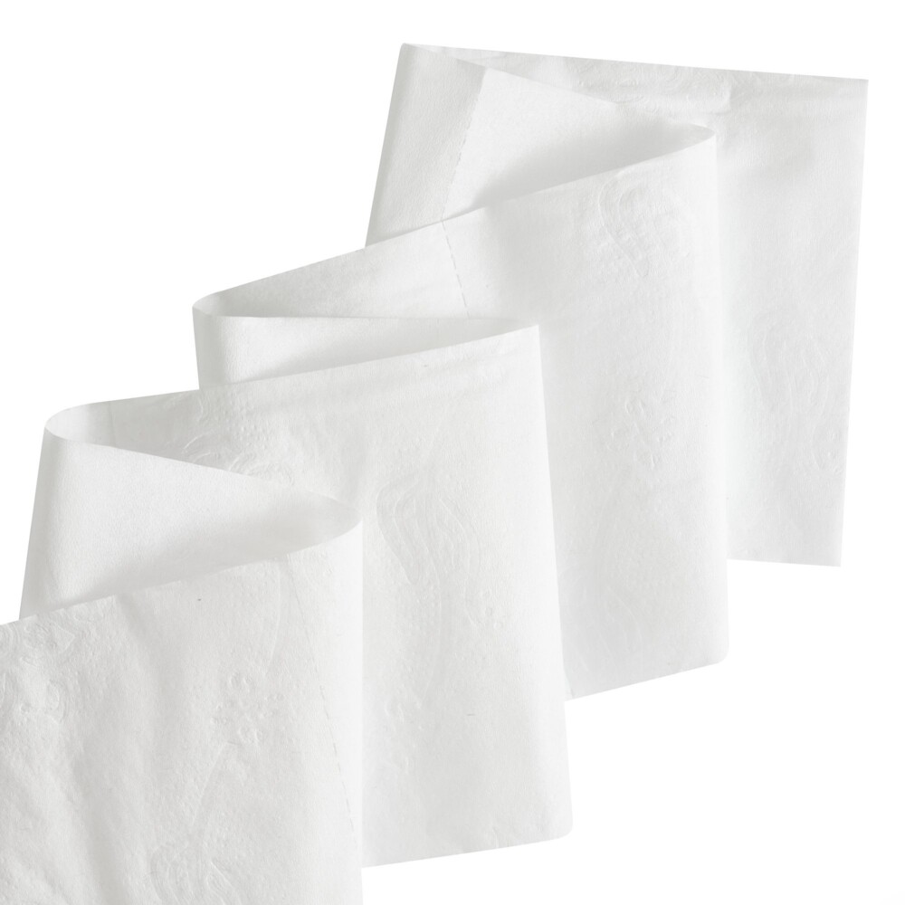 Rouleaux de papier toilette standard Kleenex® 8441 - Papier toilette 2 plis - 6 paquets de 6 rouleaux x 600 feuilles de papier toilette blanc (36 rouleaux/21 600 feuilles au total) - 8441