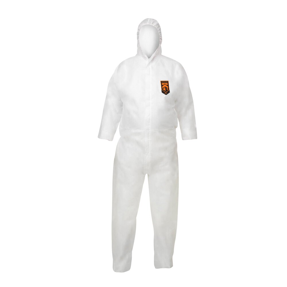 KleenGuard® A20 ademende, deeltjesbeschermende overalls met capuchon 95150 - PBM - 25 x witte overalls voor eenmalig gebruik in maat S - 95150