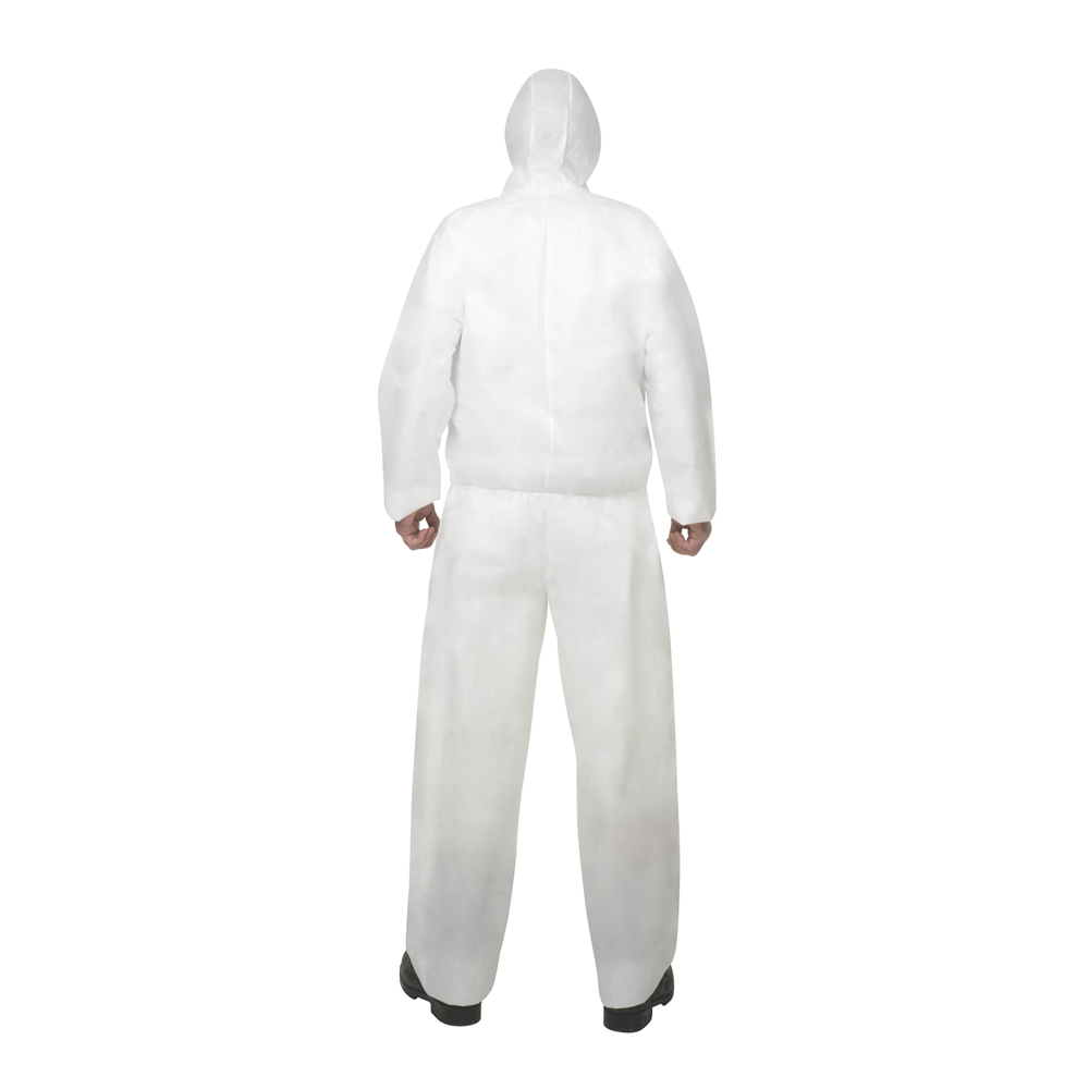 KleenGuard® A20 ademende, deeltjesbeschermende overalls met capuchon 95150 - PBM - 25 x witte overalls voor eenmalig gebruik in maat S - 95150