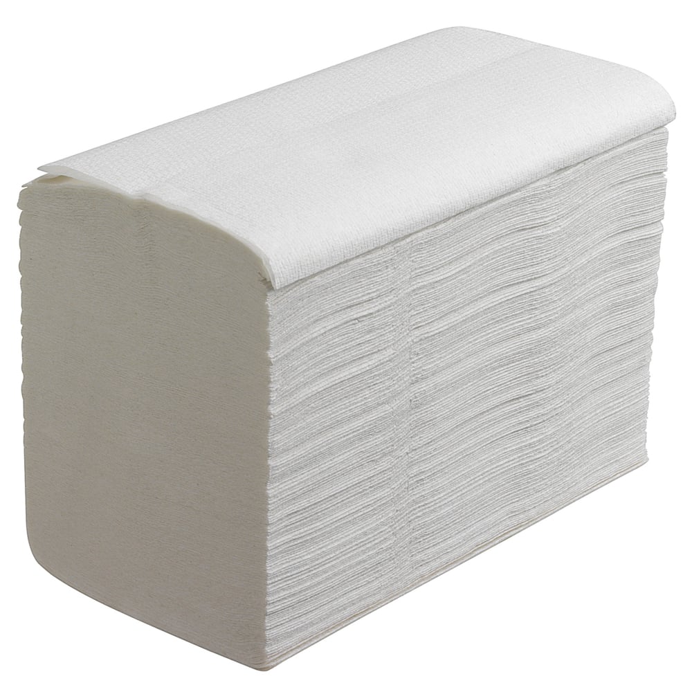 Scott® Control™ Flushable Folded Hand Towels 6659 - Disposable Paper Towels - 15 Packs x 322 White Paper Hand Towels (4,830 Total) - 6659