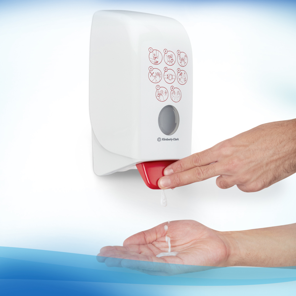 Mousse hydroalcoolique pour les mains Scott® Control™ 6392 - 6 recharges de désinfectant transparent pour les mains de 1 litre (6 litres au total) - 6392