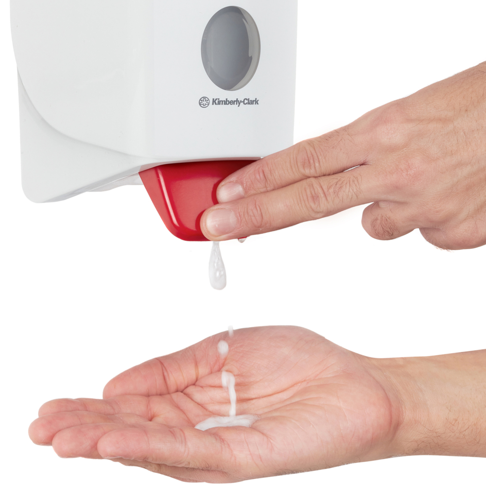 Mousse hydroalcoolique pour les mains Scott® Control™ 6392 - 6 recharges de désinfectant transparent pour les mains de 1 litre (6 litres au total) - 6392