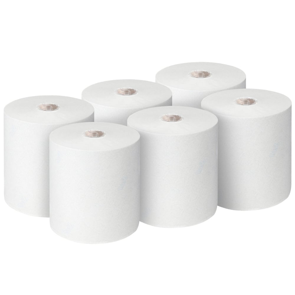 Scott® Control™ Rolled Hand Towels 6622 - Disposable Hand Towels - 6 Paper Towel Rolls x 300m White Paper Hand Towels (1,800m Total) - 6622