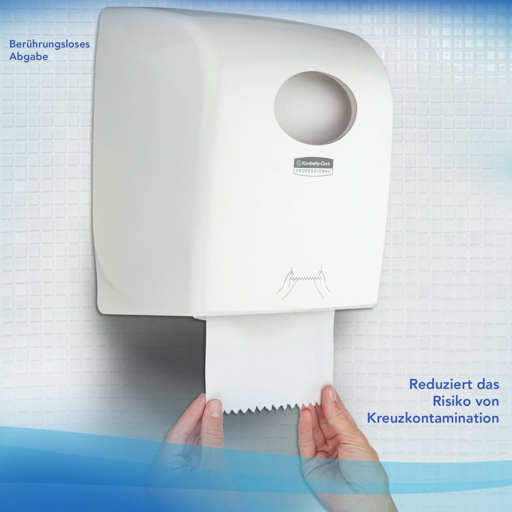 Secamanos en rollo Scott® Control™ 6699 - Papel desechable de 2 capas - 6 rollos de papel x 200 m en blanco (1200 m en total) - 6699