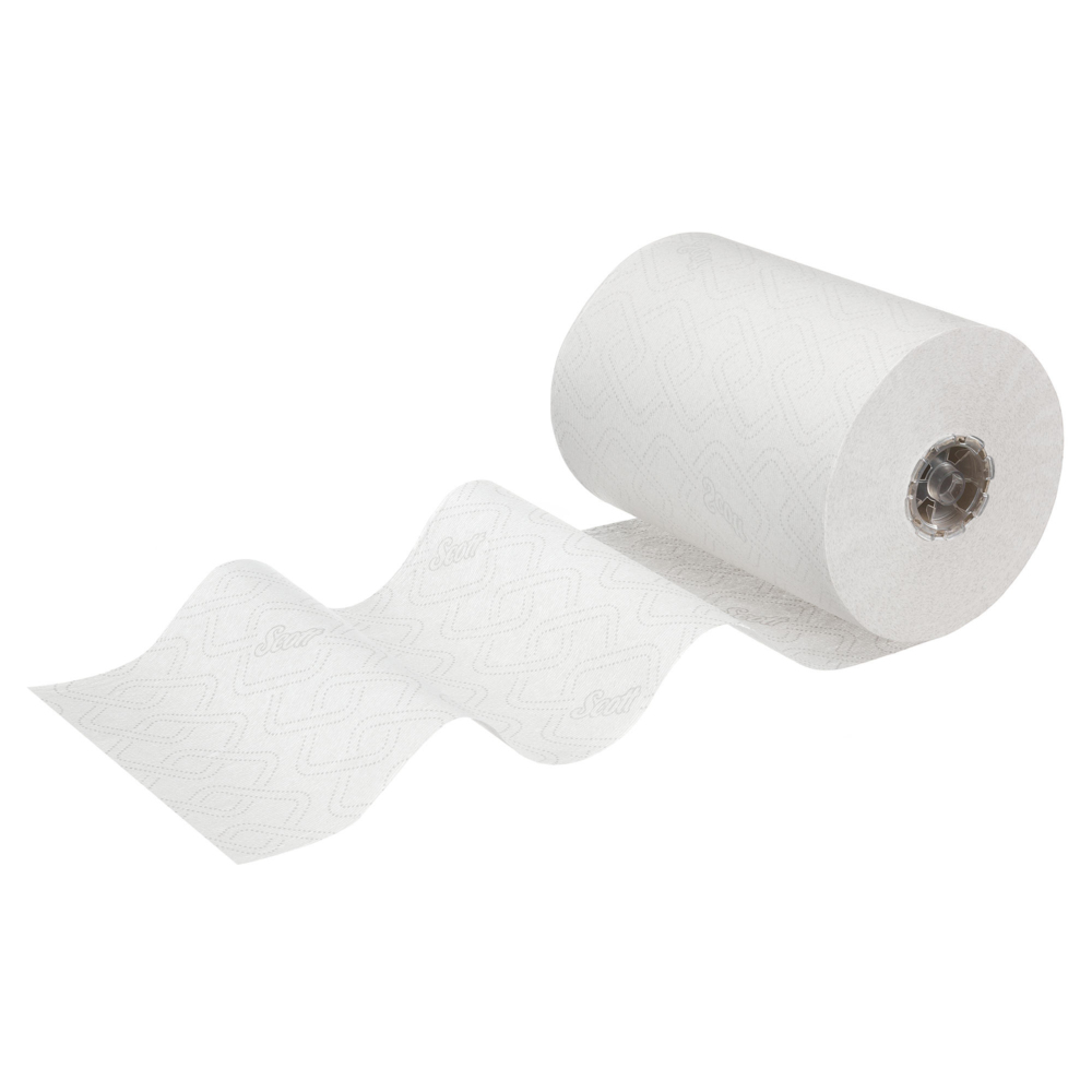 Scott® Essential™ Slimroll™ Rolled Hand Towels 6695 - Rolled Paper Towels - 6 x 190m White Paper Towel Rolls (1,140m total) - 6695