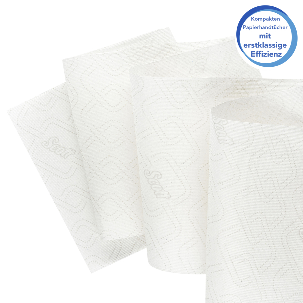 Essuie-mains roulés Scott® Essential™ Slimroll™ 6695 - Essuie-mains roulés en papier - 6 x rouleaux d'essuie-mains en papier blanc de 190 m (1 140 m au total) - 6695