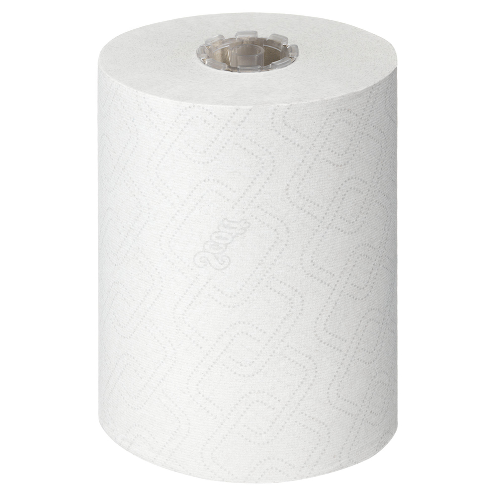 Scott® Essential™ Slimroll™ Rollenhandtücher 6695 – Rollenpapiertücher – 6 x 190 m Papiertuchrollen, weiß (insges. 1.140 m) - 6695