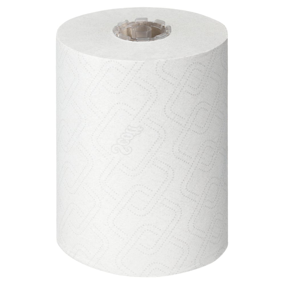 Essuie-mains roulés Scott® Essential™ Slimroll™ 6695 - Essuie-mains roulés en papier - 6 x rouleaux d'essuie-mains en papier blanc de 190 m (1 140 m au total) - 6695