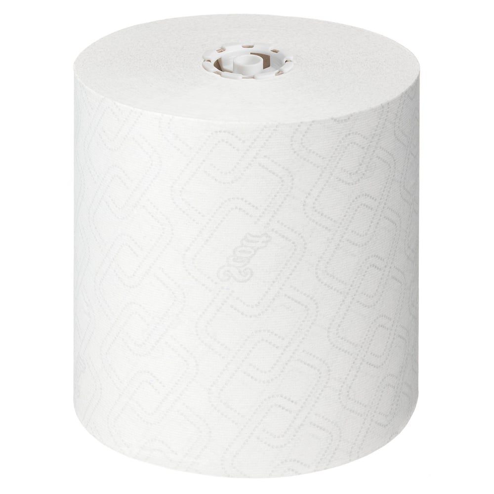 Scott® Essential™ Rolled Hand Towels 6691 - Rolled Paper Towels - 6 x 350m White Paper Towel Rolls (2,100m total) - 6691