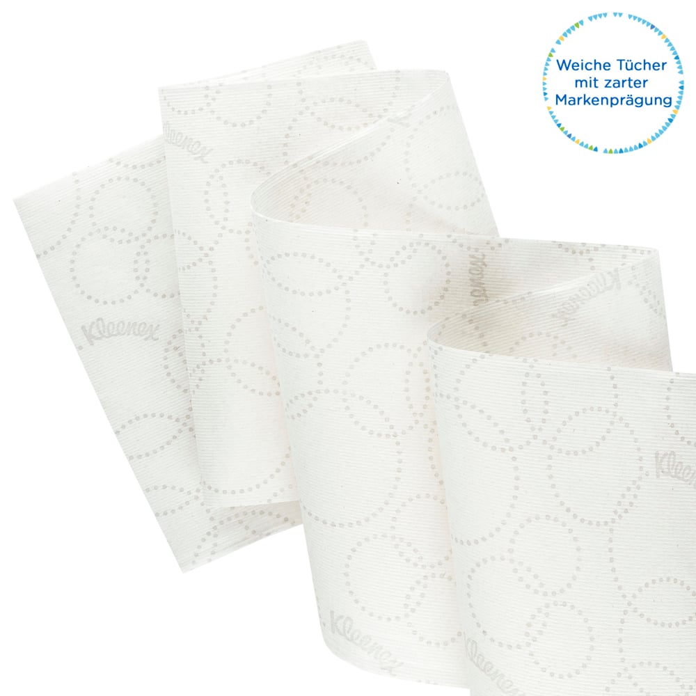 Essuie-mains roulés Kleenex® Ultra™ 6780 - Essuie-mains roulés 2 épaisseurs - 6 x rouleaux d'essuie-mains en papier blanc de 150 m - 6780