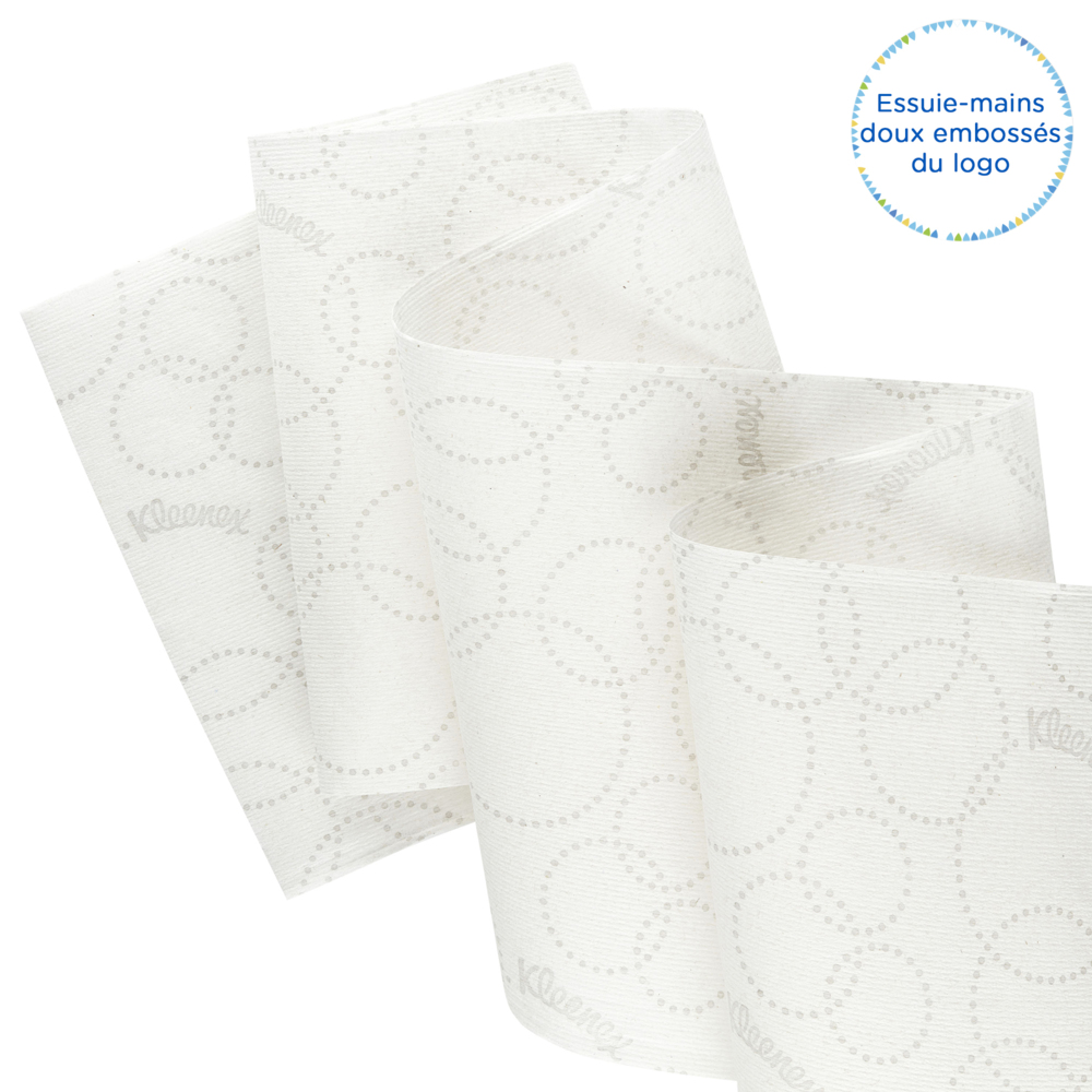 Kleenex® Ultra™ Slimroll™ papieren handdoeken op rol 6781 - 2-laagse handdoeken op rol - 6 witte papieren handdoekrollen van 100 m - 6781