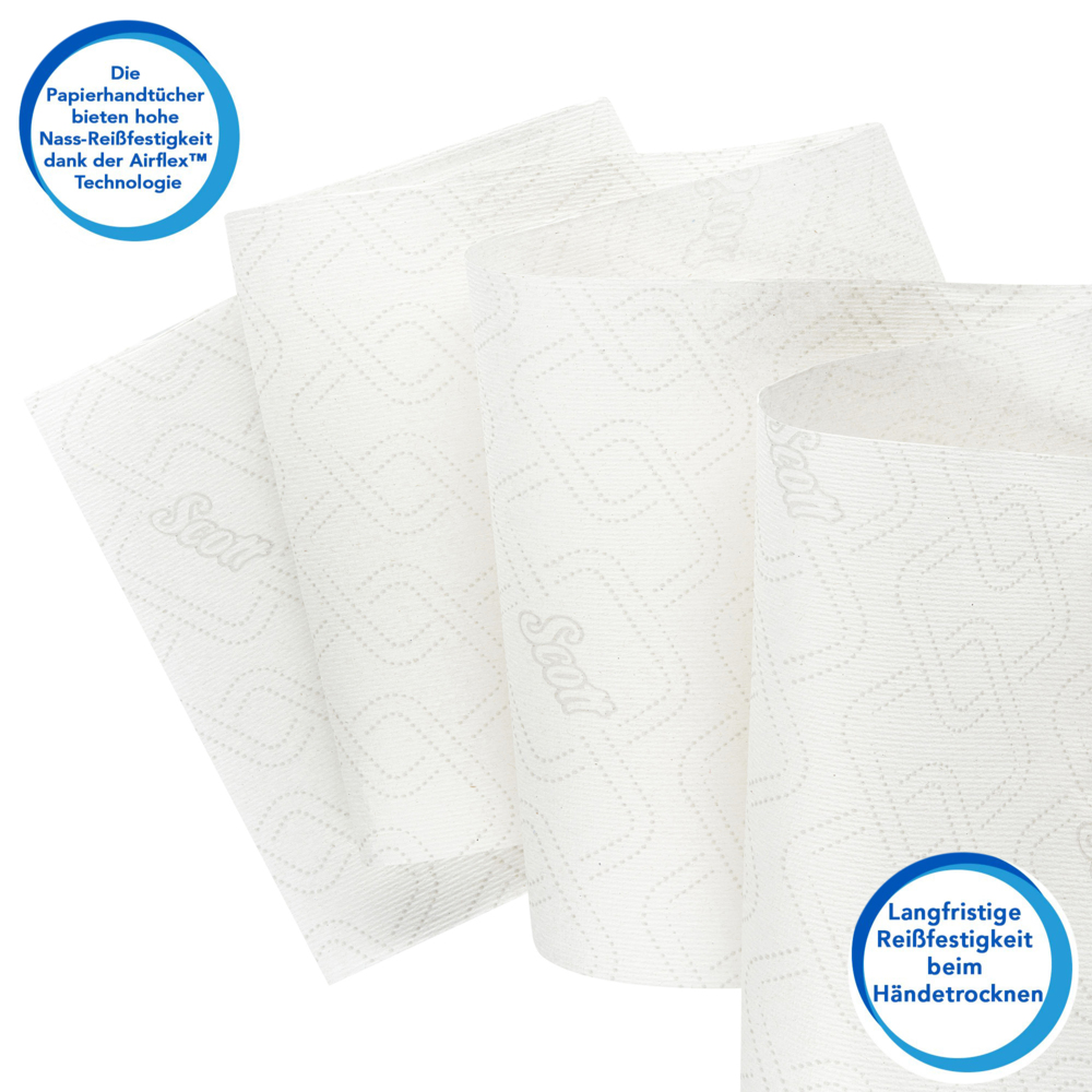 Essuie-mains roulés extra-résistants Scott® Control™ 6626 - Essuie-mains en papier - 6 x rouleaux de 300 m d'essuie-mains en papier blanc (1 800 m au total) - 6626