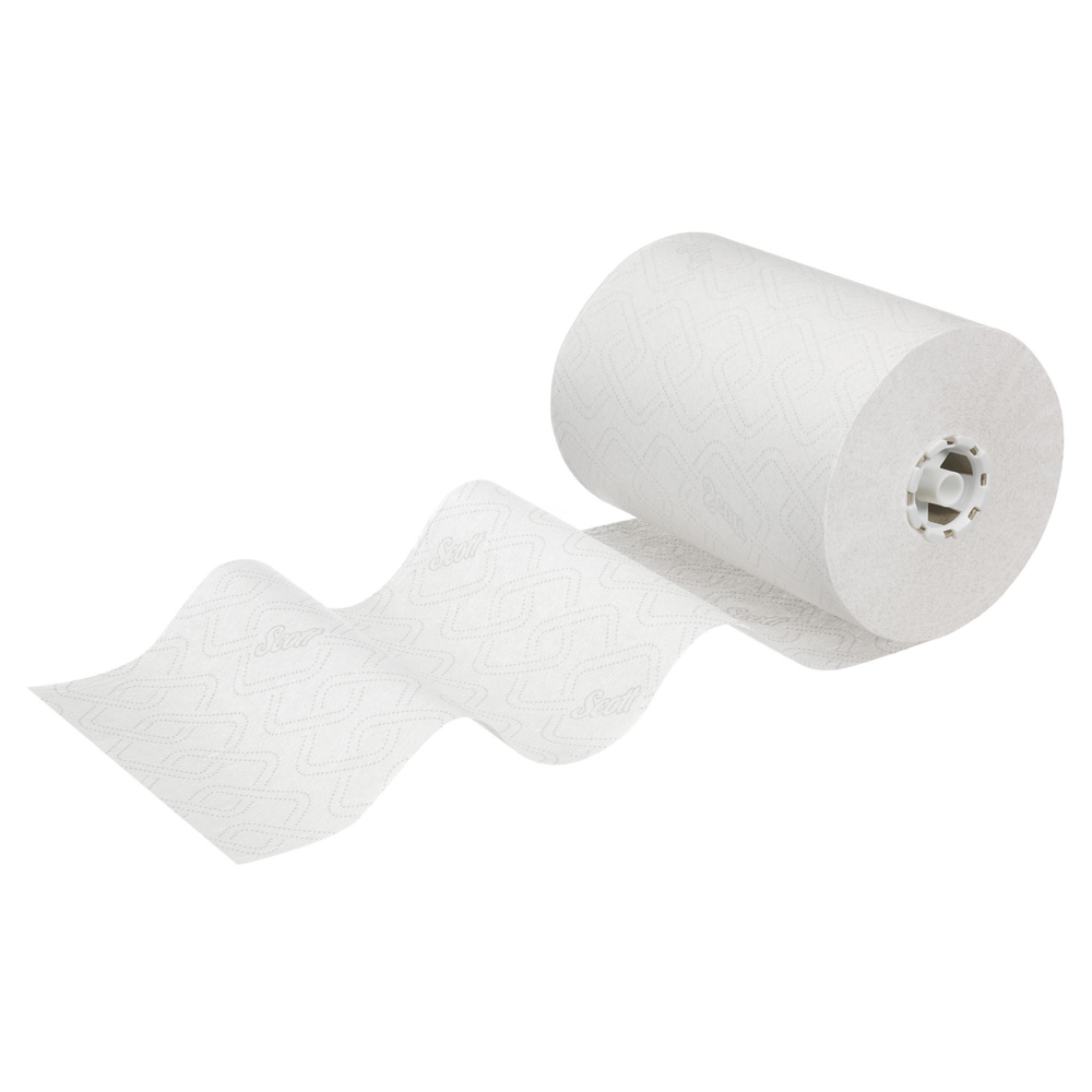 Essuie-mains roulés extra-résistants Scott® Control™ 6626 - Essuie-mains en papier - 6 x rouleaux de 300 m d'essuie-mains en papier blanc (1 800 m au total) - 6626