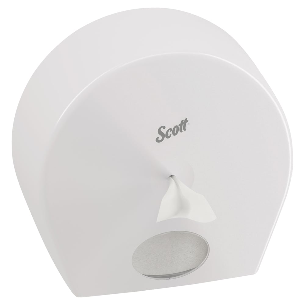 เครื่องจ่ายกระดาษชำระแบบดึงตรงกลาง CenterPull Scott® CONTROL (7046), สีขาว, 1 เครื่อง / ลัง (1 เครื่องจ่าย) - 07046999