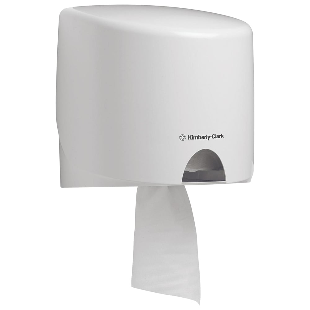 KIMBERLY-CLARK PROFESSIONAL® AQUARIUS® Roll Control Centrefeed Dispenser (70180), White Wiper Roll Dispenser, 1 Dispenser / Case - S051404742