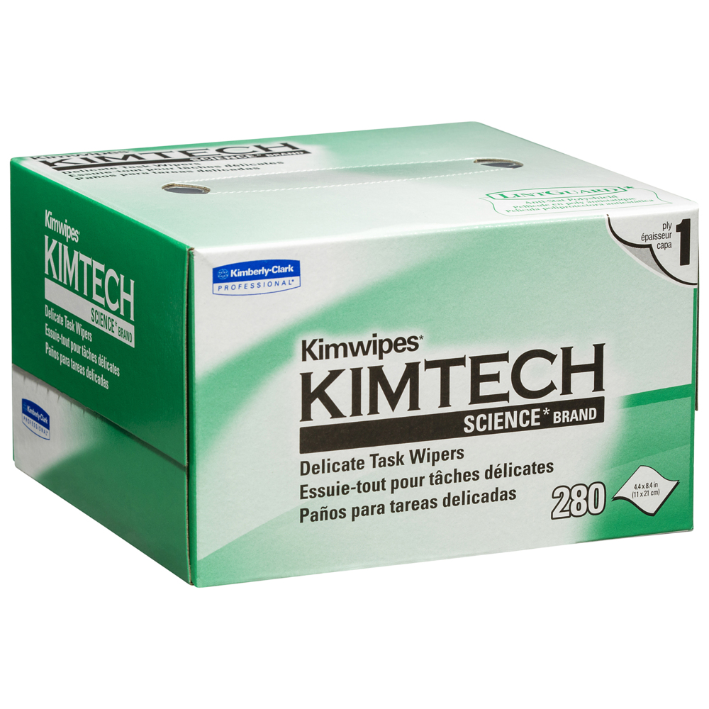 KIMTECH SCIENCE® KIMWIPES® (34120), Delicate Task Wipers, 30 Boxes / Case, 280 Wipes / Box (8400 Wipes) - 991034120