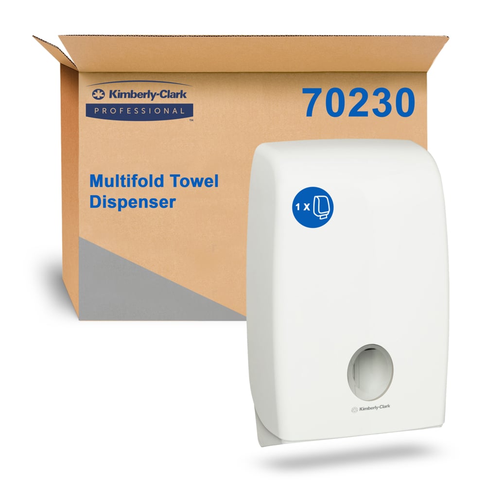 KIMBERLY-CLARK PROFESSIONAL® AQUARIUS® Double Multifold Towel Dispenser (70230), Multifold Towel Dispenser, 1 Dispenser / Case - 70230