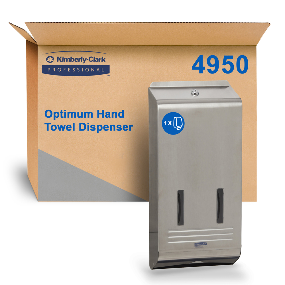 KIMBERLY-CLARK PROFESSIONAL® Optimum Towel Dispenser (4950), Hand Towel Dispenser, 1 Dispenser / Case - 4950