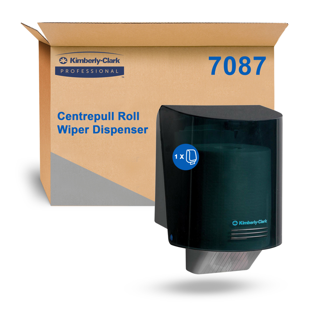 KIMBERLY-CLARK PROFESSIONAL™ Centrepull Roll Wiper Dispenser (7087), 1 Grey Dispenser / Case - 07087999