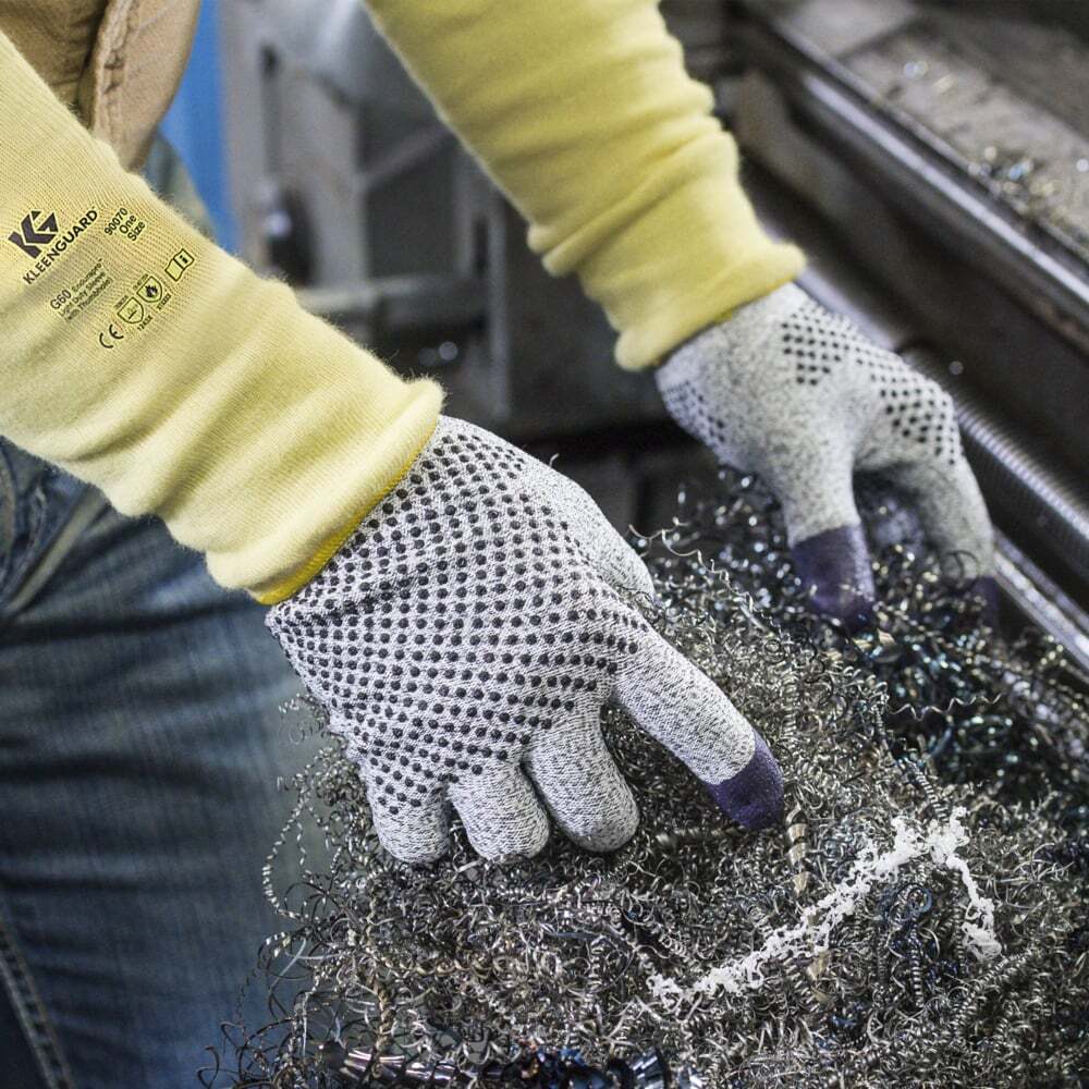 KleenGuard® Guante de protección al corte  G60 Dual Grip, 30228958, Guantes de Protección, Talla 9, 1 paquete x 12 pares de guantes (24 en total) - S058947501