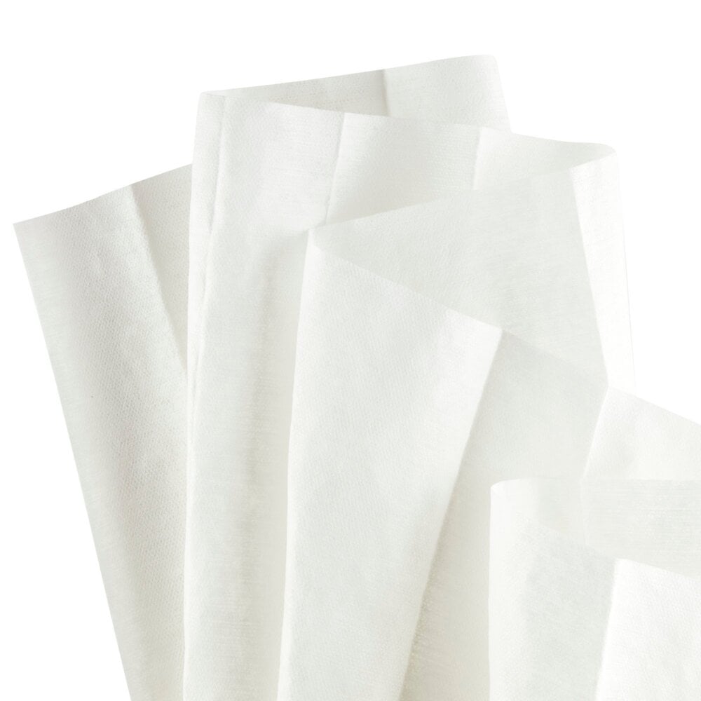 Chiffons WypAll® X60 pliés en 4 6034 - 12 paquets de 76 chiffons blancs pliés en quatre;Chiffons de nettoyage pliés en quatre WypAll® X60 General Clean™ 6034 – Chiffons réutilisables – 12 paquets de 76 chiffons blancs (912 au total) - 6034