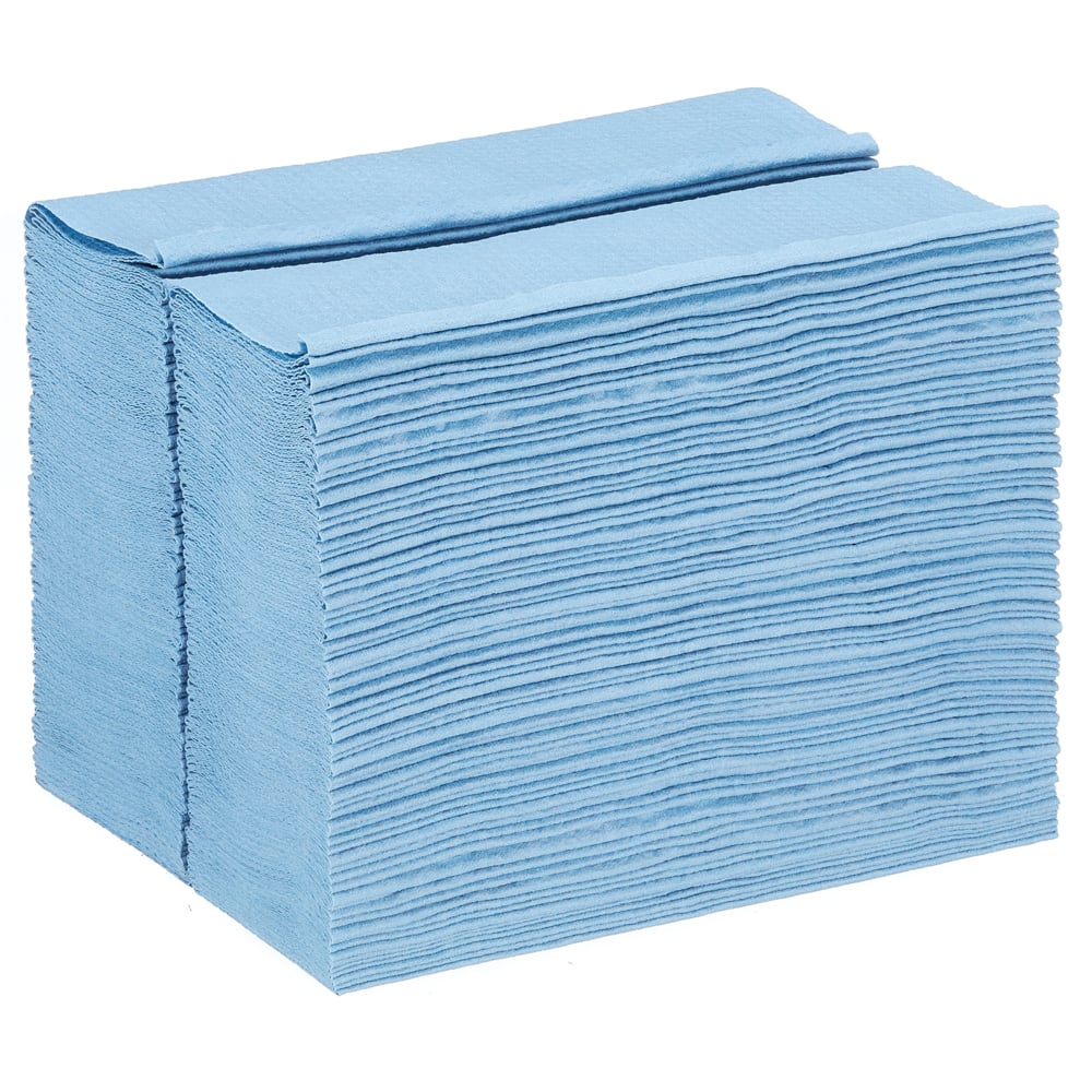WypAll® X80 Power Clean™ blaue Reinigungstücher 8294 – wiederverwendbare Tücher – 1 BRAG™-Box x 160 blaue saugfähige Tücher;WypAll® X80 Tücher 8294 – 1 BRAG™ Box mit 160 blauen, 1-lagigen Tüchern - 8294
