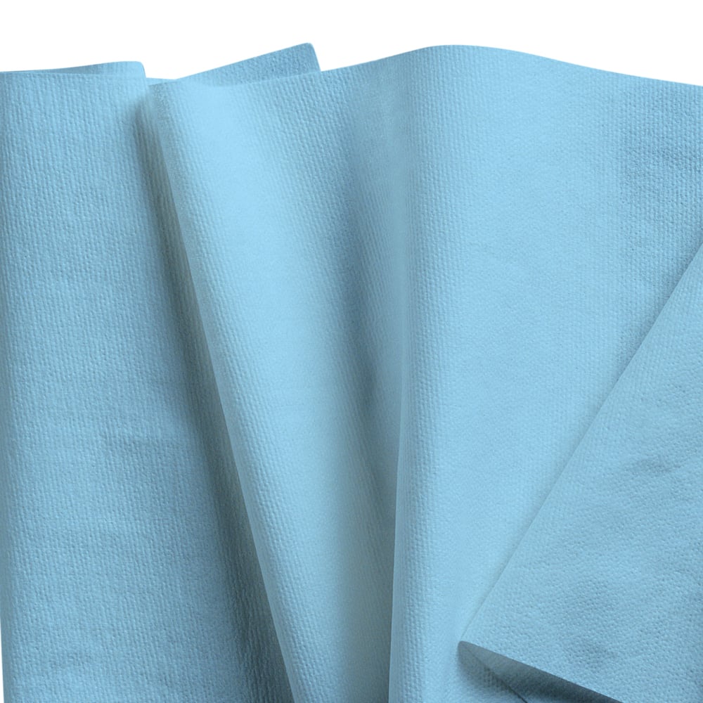 WypAll® X60 General Clean™ Large Roll Cloths 8371 - Blue Cleaning Cloths - 1 Large Blue Roll x 500 Blue, 1 Ply Cleaning Cloths - 8371