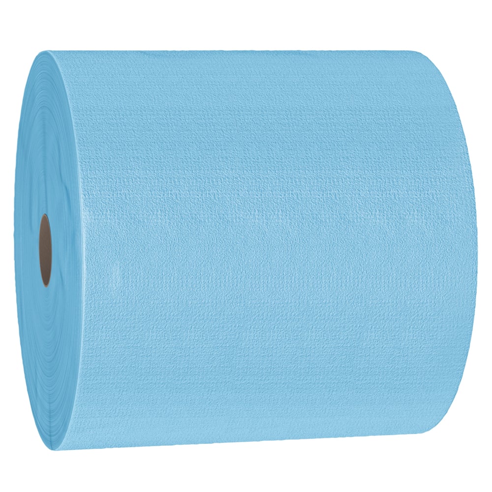 WypAll® X70 Power Clean™-Reinigungstücher 8389 – wiederverwendbare Reinigungstücher – 1 blaue Großrolle x 870 blaue Reinigungstücher - 8389