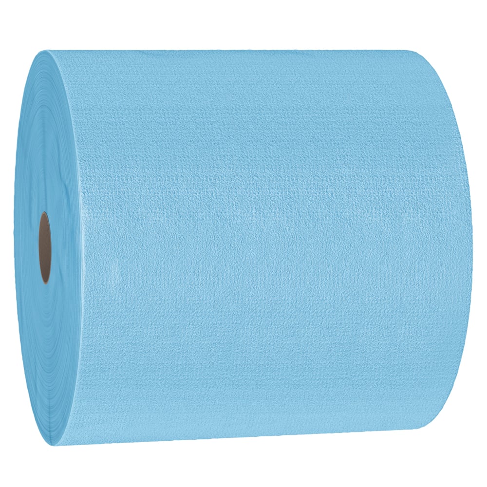 Paños de limpieza WypAll® X70 Power Clean™ 8389 - Paños reutilizables - 1 rollo azul grande x 870 paños de limpieza azules - 8389