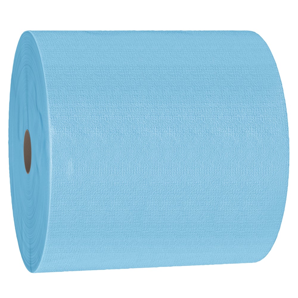 WypAll® X70 Power Clean™ Cleaning Cloths 8389 - Reusable Cloths - 1 Large Blue Roll x 870 Blue Cleaning Cloths - 8389