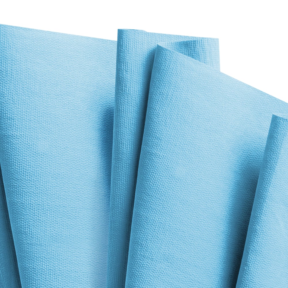 WypAll® X70 Power Clean™-Reinigungstücher 8389 – wiederverwendbare Reinigungstücher – 1 blaue Großrolle x 870 blaue Reinigungstücher - 8389