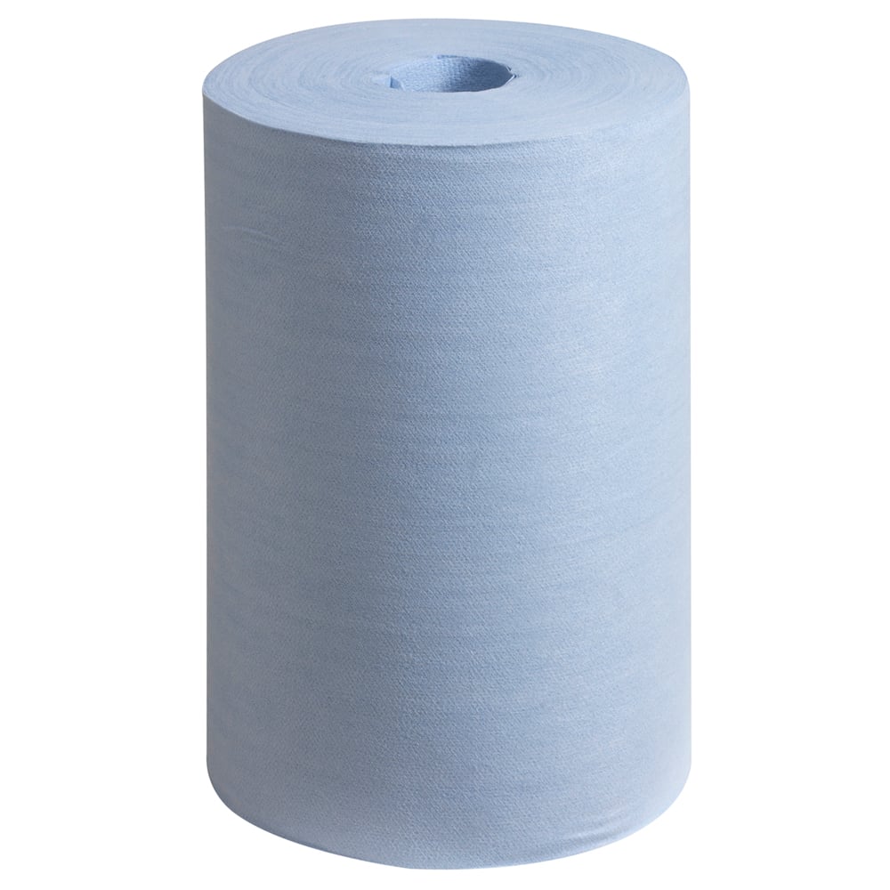 WypAll® X60 General Clean™ Cloths 8380 - Blue Centrefeed Roll Cleaning Cloths - 1 Centrefeed Roll x 150 Blue Industrial Wipers - 8380