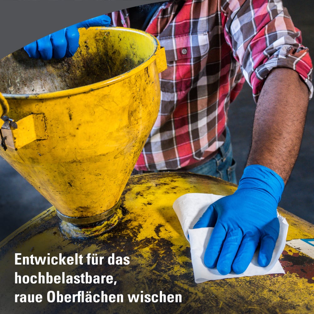 WypAll® X80 General Clean™-poetsdoeken 8377 - herbruikbare poetsdoeken - 1 grote poetsdoekrol x 475 absorberende witte poetsdoeken - 8377