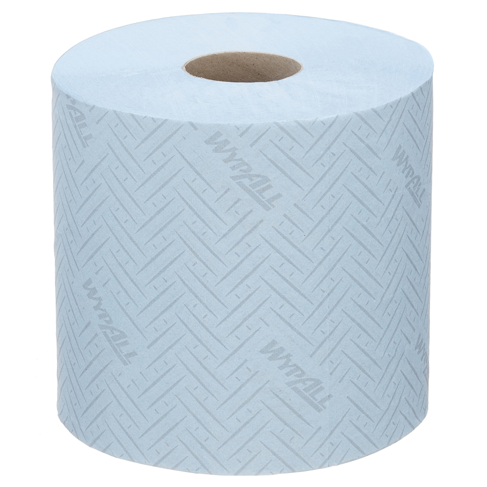 WypAll® Industrial Wiping Paper L20 Centrefeed 7302 - 6 rolls x 380 sheets, 2 ply, blue - 7302