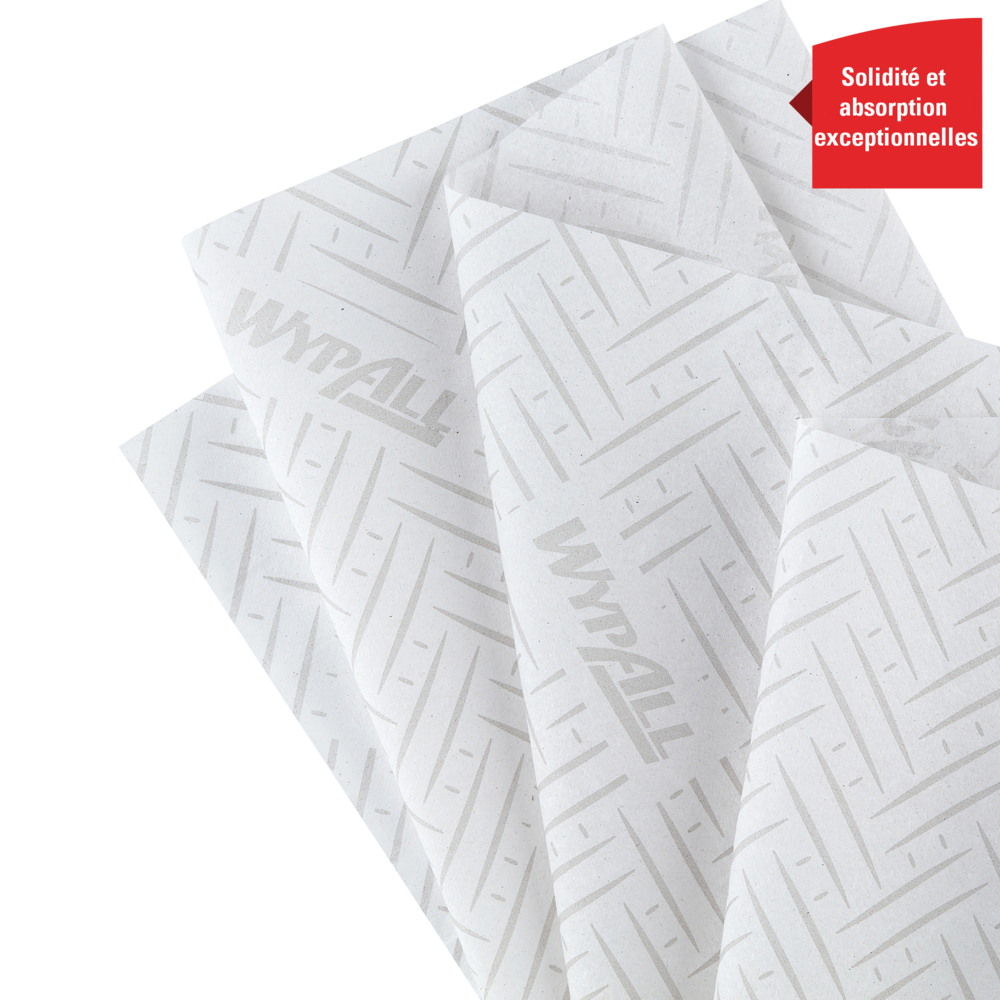 WypAll® Rollo de dispensación central de paños de celulosa para la industria L20 7303 - 6 rollos x 380 hojas, 2 capas, blanco - 7303