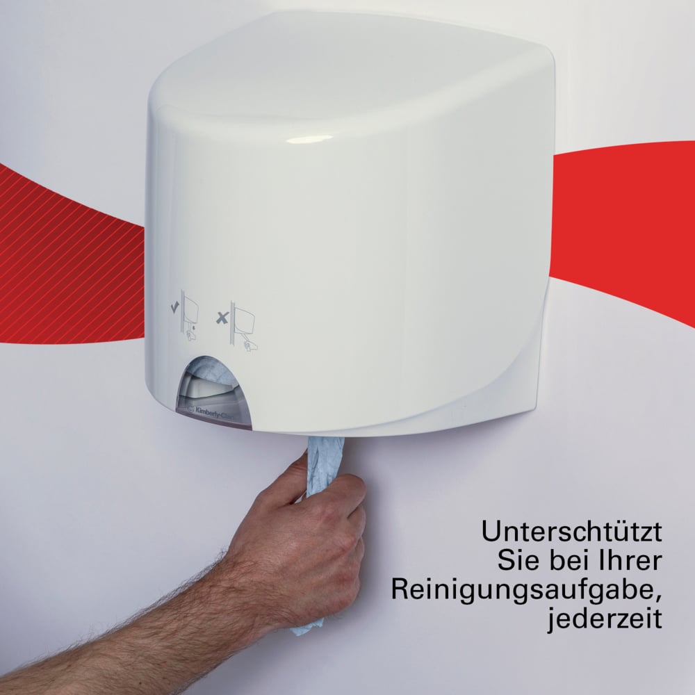 Paños de celulosa para entornos comerciales y de servicio WypAll® L10 General Clean™ 7407 - Rollo de dispensación central para dispensadores Reach PLUS™ y Roll Control™ - 6 rollos de paños x 500 paños de celulosa (3000 en total) - 7407